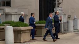 Lawyers for Hunter Biden arrive at the Department of Justice on Wednesday to discuss a criminal investigation into the president's son.