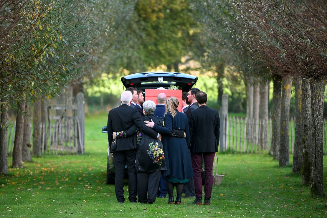The funeral service for Vervoort, who died aged 40 in 2019.  