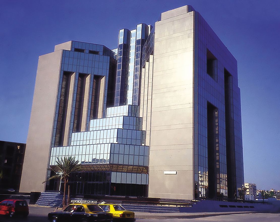 The Pakistan State Oil Head Office in Karachi (shown here in 1984) was designed by Lari.