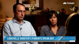Todd and Lisa Sturgeon, the parents of the 25-year-old shooter who killed five people at a Louisville bank, speak with NBC's Savannah Guthrie.
