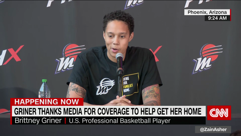 Brittney Griner addresses media for first time since release from Russia | CNN