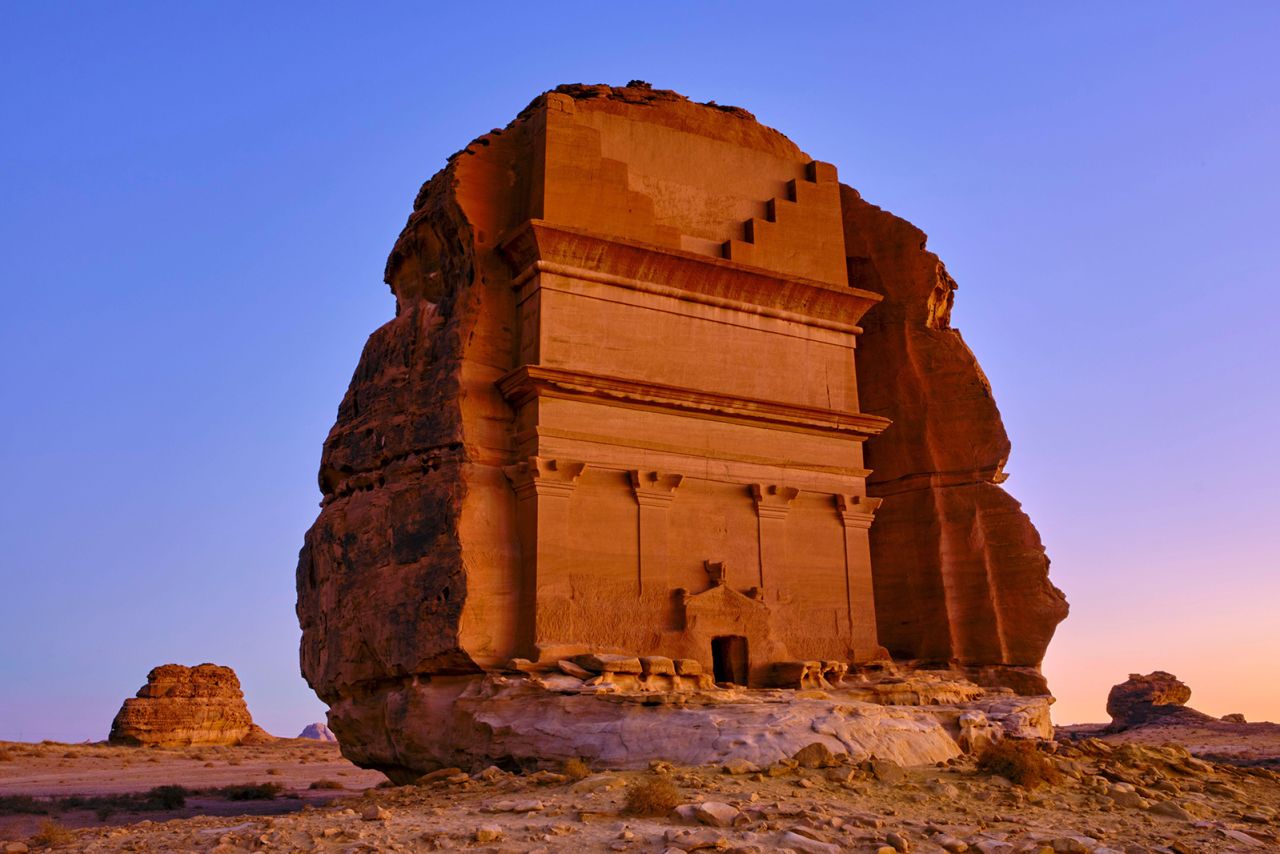 <strong>Hegra</strong>: Saudi Arabia's most famous archaeological site is located in the northwestern part of the country and is at least 2,000 years old. Click through to explore more.