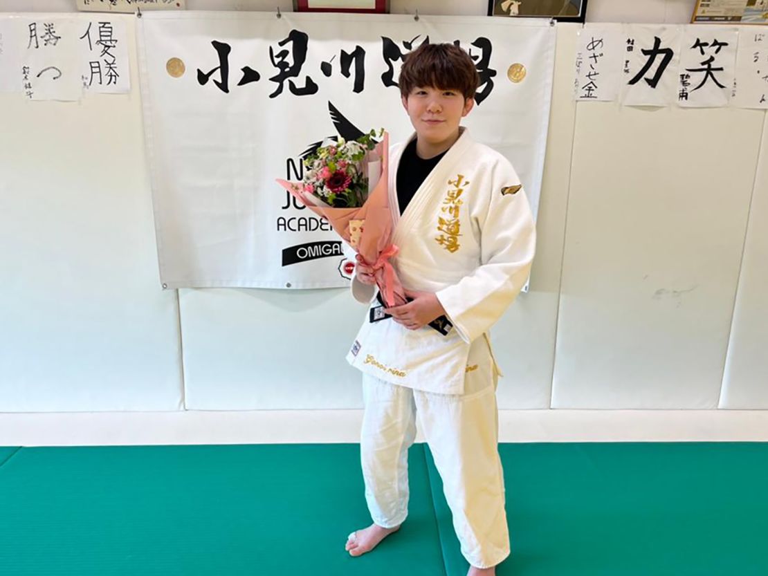 Gonoi wanted to be a professional judoka as a child. Now, she teaches other women how to defend themselves.