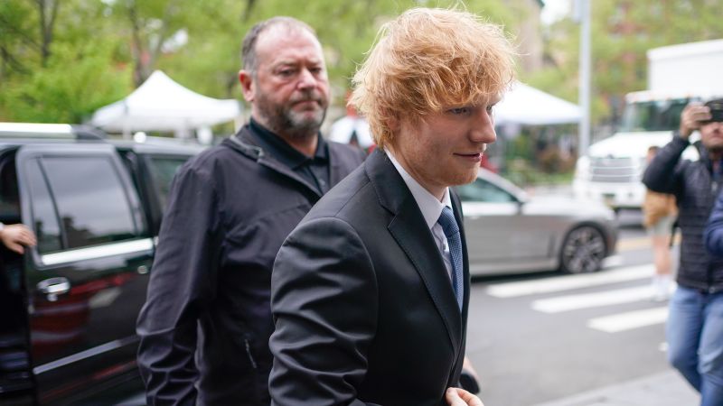 NextImg:Musician Ed Sheeran sang and played guitar on the stand during copyright infringement trial | CNN Business