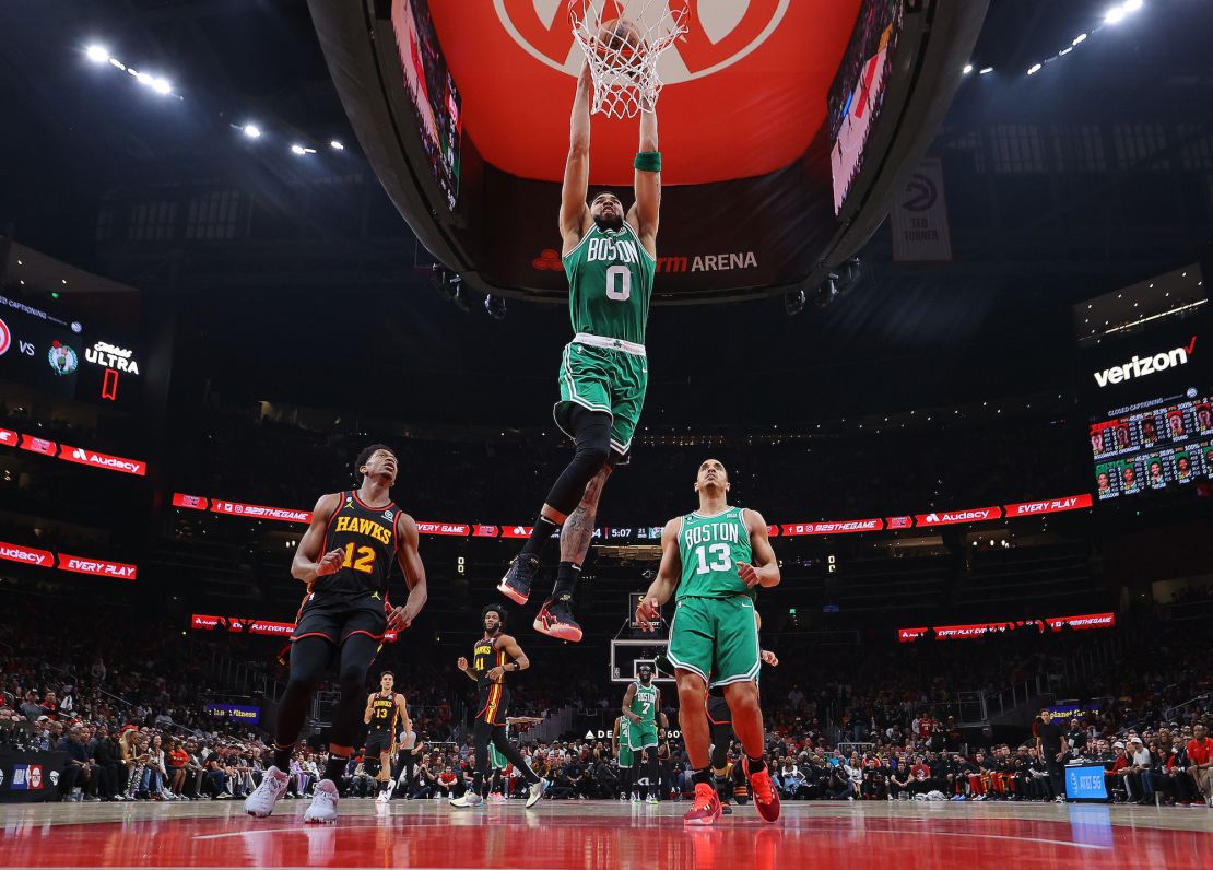 Tatum led the Boston Celtics to a Game 6 win over the Hawks.