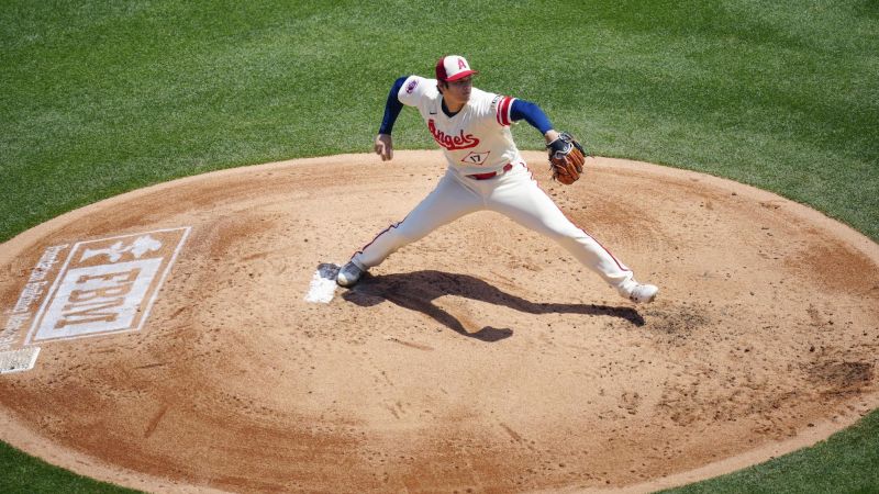 NextImg:Shohei Ohtani comes within inches of making yet more MLB history in Angels win | CNN