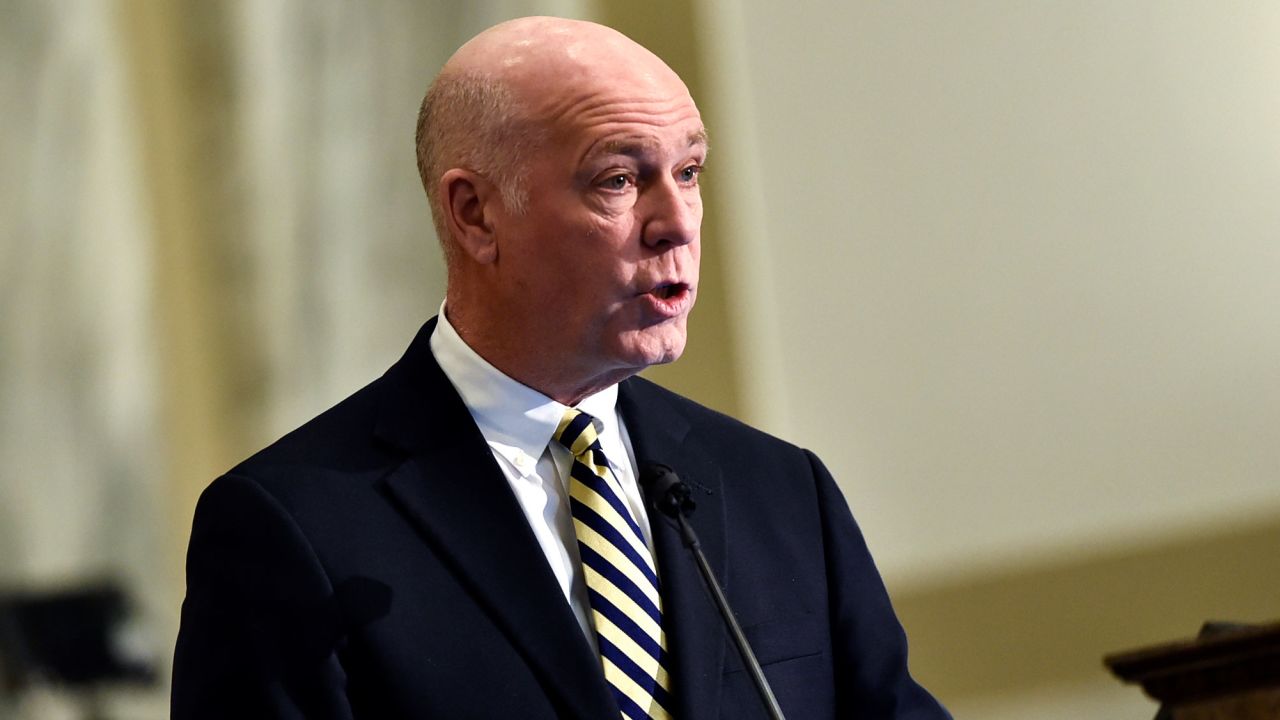 Montana Gov. Greg Gianforte reportedly met with his son in the governor's office on March 27.