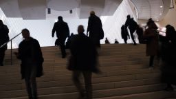 Commuters arrive into the Oculus station and mall in Manhattan on November 17, 2022 in New York City. 