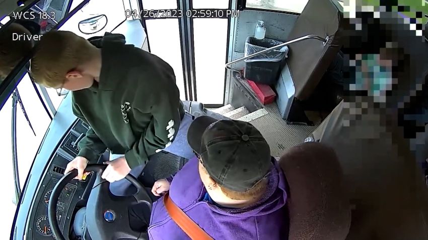 7th grader school bus michigan