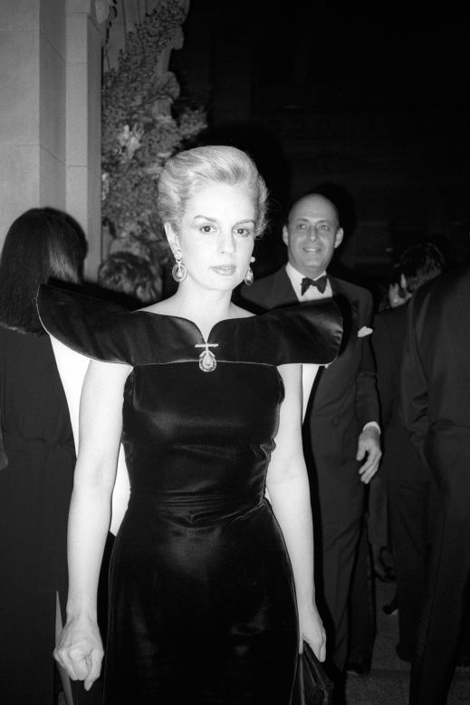Fashion designer Carolina Herrera attends the Met Gala on December 5, 1983, celebrating "Yves Saint Laurent: 25 Years of Design.''