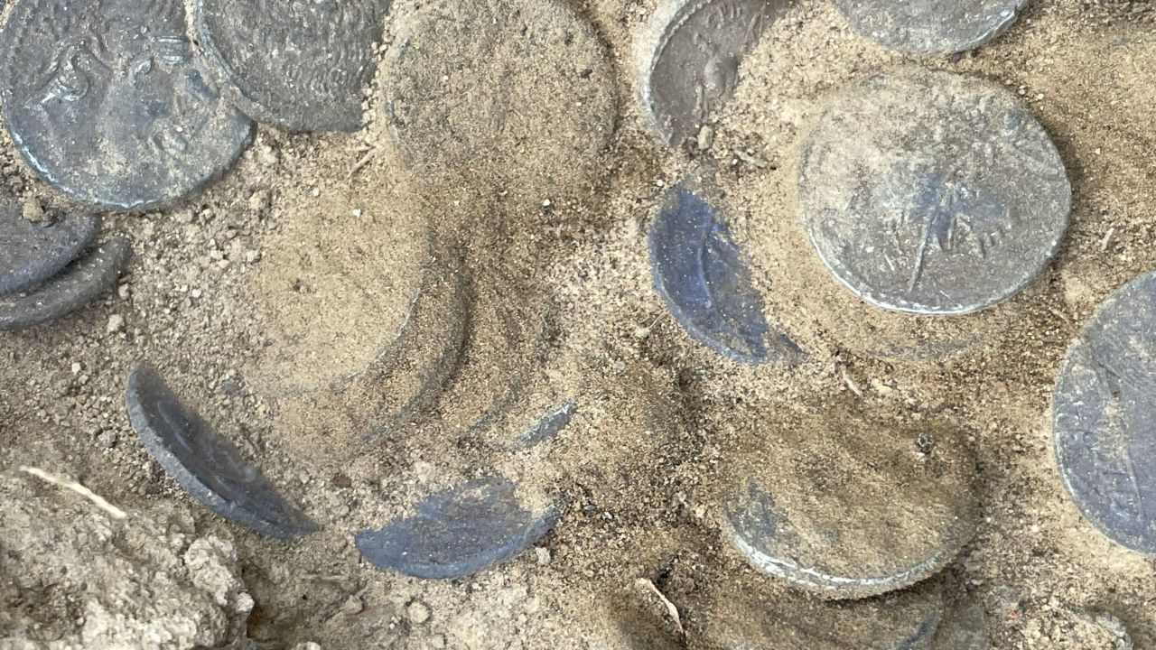 The coins were dated to 157 or 156 BC, and the latest up to 83 or 82 BC.