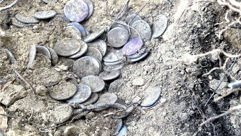 NextImg:Buried treasure, including nearly 200 Roman coins, found in Italy | CNN