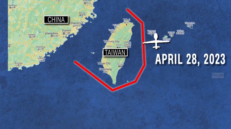 Video: Chinese ‘scorpion’ drone encircles Taiwan for the first time | CNN