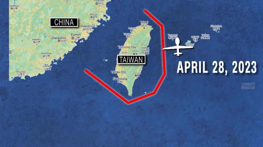 China circles Taiwan'