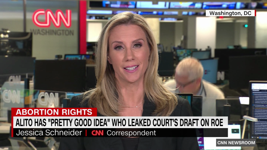 exp Alito Roe v. Wade leak theory Jessica Schneider package  042903ASEG2 CNNI World_00002001.png