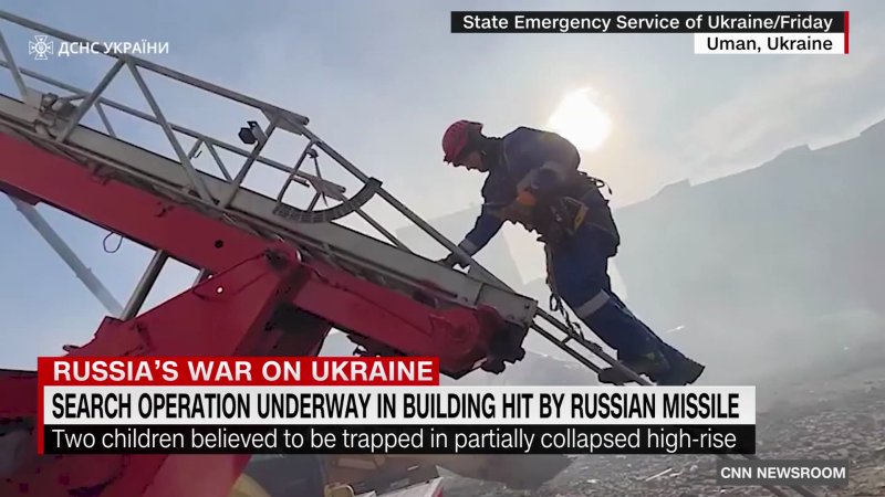 Rescue efforts continue one day after Russian missile strike on Ukrainian city of Uman | CNN