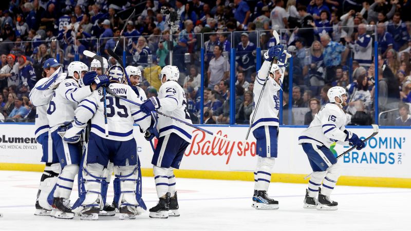 NextImg:Toronto Maple Leafs win first NHL playoff series since 2004 | CNN