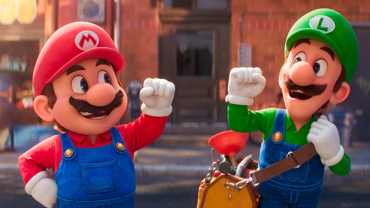 (From left) Mario, voiced by Chris Pratt and Luigi, voiced by Charlie Day, in 'The Super Mario Bros. Movie.'