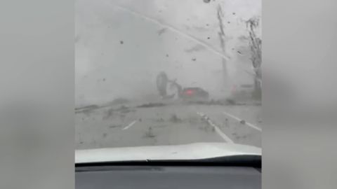 Florida Tornado car flip