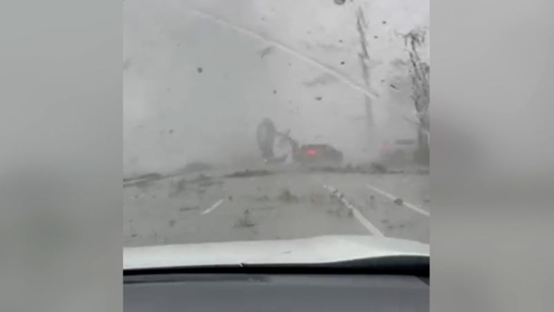 Video shows tornado flipping car in Palm Beach Gardens, Florida | CNN