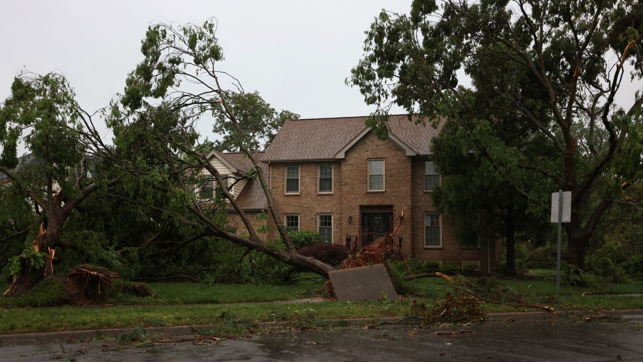 As many as 100 homes were damaged Sunday when a tornado hit Virginia Beach, Virginia, officials said.