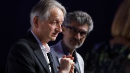 Geoffrey Hinton, chief scientific adviser at the Vector Institute, speaks during The International Economic Forum of the Americas (IEFA) Toronto Global Forum in Toronto, Ontario, Canada, on Thursday, Sept. 5, 2019. The Toronto Global Forum is a non-profit organization fostering dialogue on national and global issues that brings together heads of states, central bank governors, ministers and global economic decision makers. 
