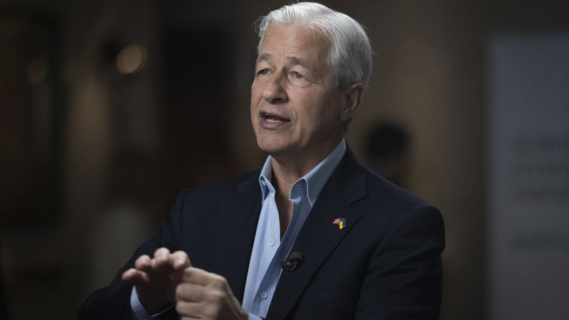 NextImg:Jamie Dimon: Risk of recession not raised by latest bank failure | CNN Business