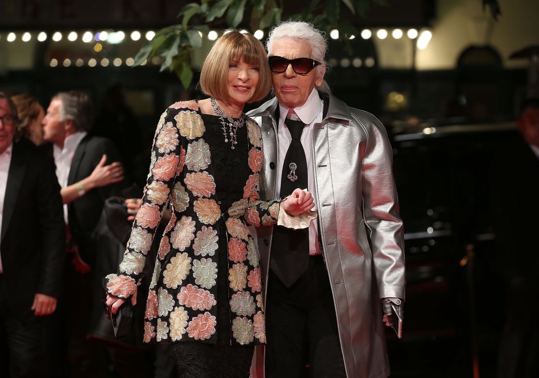 Anna Wintour and Karl Lagerfeld pictured in 2015.