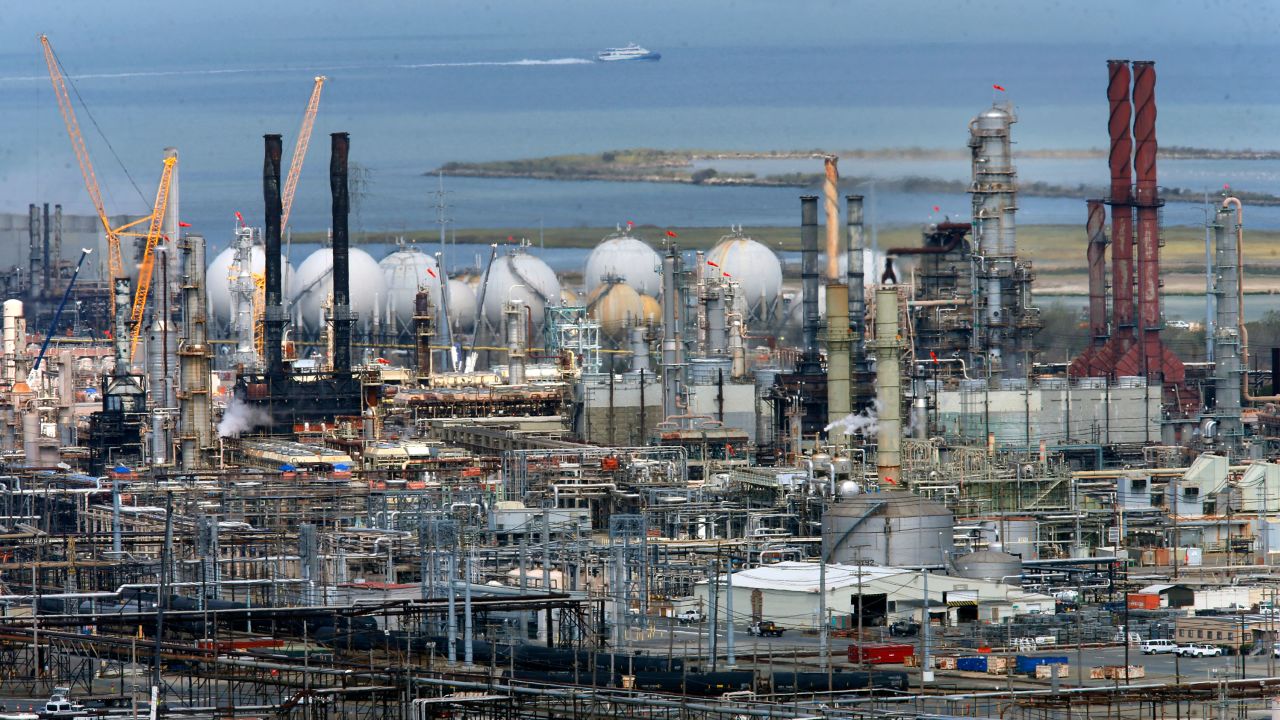 A Chevron refinery in Richmond, California, in 2017.