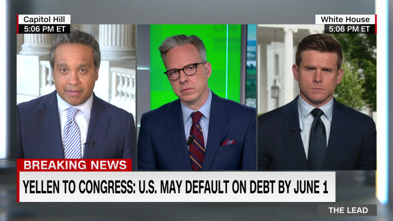 Treasury Secretary Janet Yellen warns Congress the U.S. may default on its debt by June 1