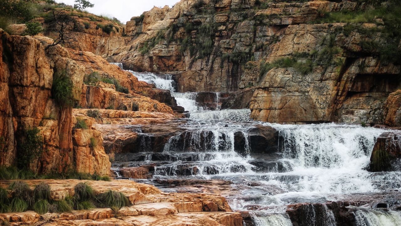 The waterfall at Kgaswane Mountain Reserve.
