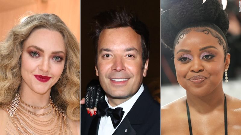 NextImg:Amanda Seyfried, Jimmy Fallon and Quinta Brunson are among the stars vocalizing support for Hollywood's writers | CNN