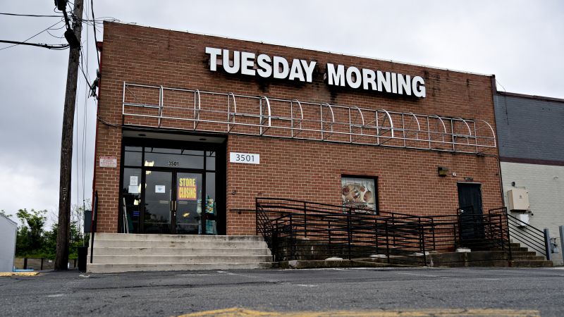 Tuesday Morning is going out of business and closing all of its