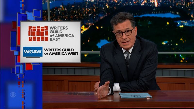 Film And TV Writers Are Striking Hear Stephen Colbert S Reaction CNN   230502120916 Colbert 