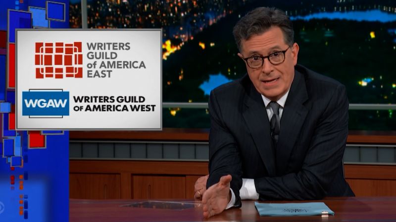 Video: Stephen Colbert comments on Hollywood writers’ strike | CNN Business