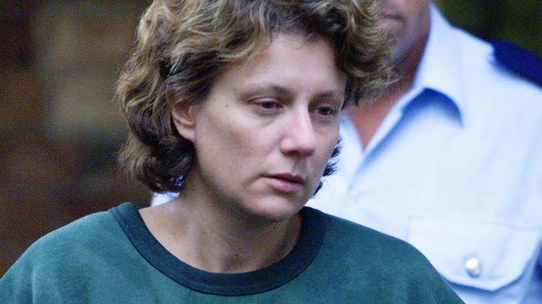 (AUSTRALIA OUT) Kathleen Folbigg leaving Maitland Court after being refused bail, 22 March 2004. SHD Picture by ANITA JONES (Photo by Fairfax Media via Getty Images via Getty Images)