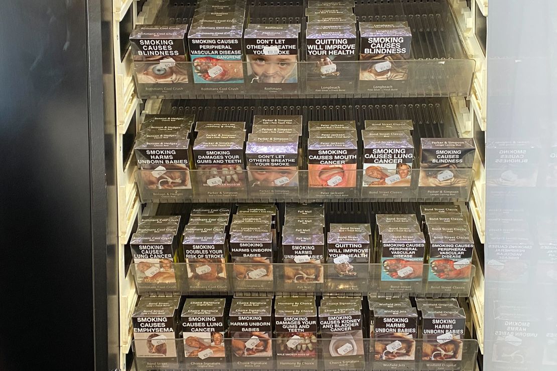 Cigarettes sold in Australia carry warnings and gruesome images showing the health impact of smoking.