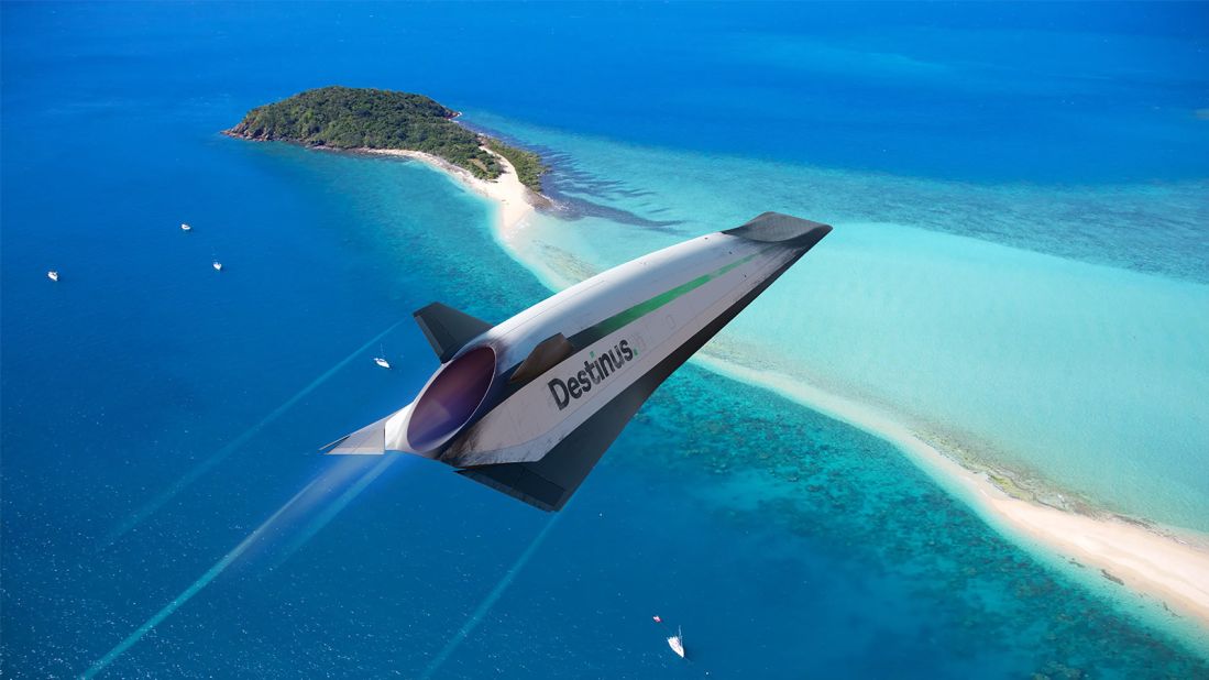 <strong>Rendering of the Destinus concept:</strong> The Destinus vision proposes enticing journey times such as Frankfurt to Sydney in 4 hours 15, or Memphis to Dubai in 3 hours 30. 