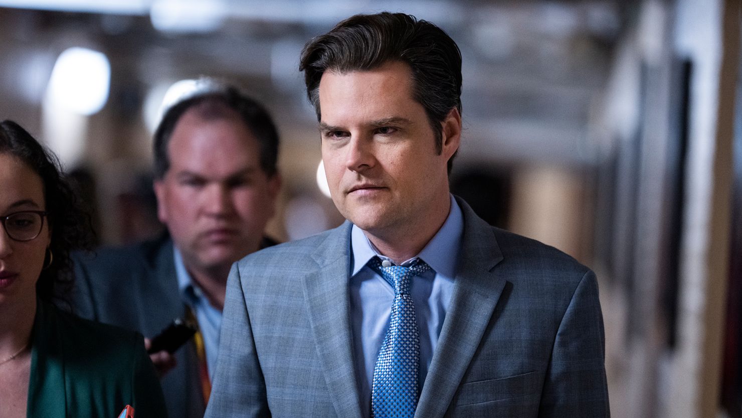 Matt Gaetz Woman arrested for allegedly throwing a drink at
