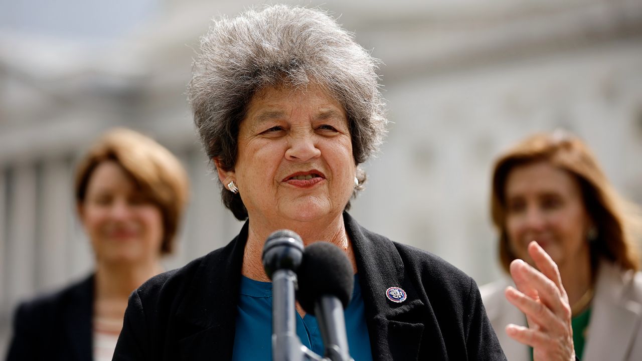 Rep. Lois Frankel speaks during a news conference on May 12, 2022 in Washington, DC. 