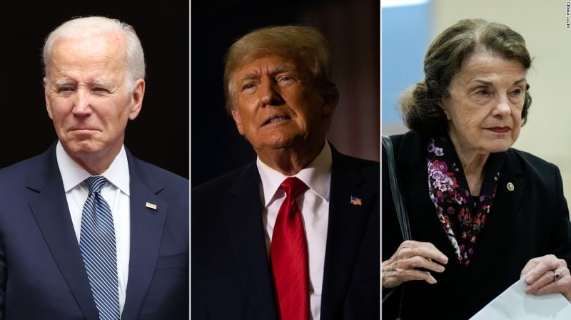 NextImg:Biden, Trump and Feinstein symbolize a generation loath to cede power | CNN Politics