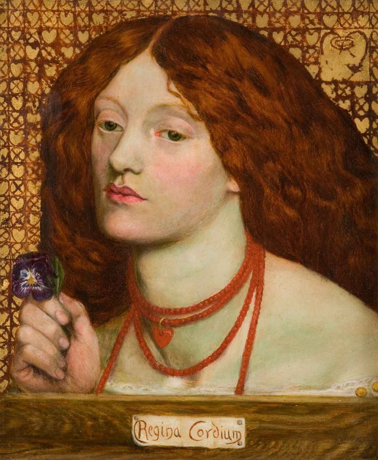 Rossetti's marriage portrait of Siddal.