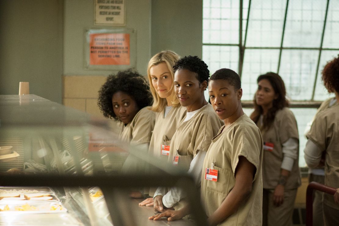 (From left) Danielle Brooks, Taylor Schilling, Vicky Jeudy and Samira Wiley in 'Orange is the New Black.'