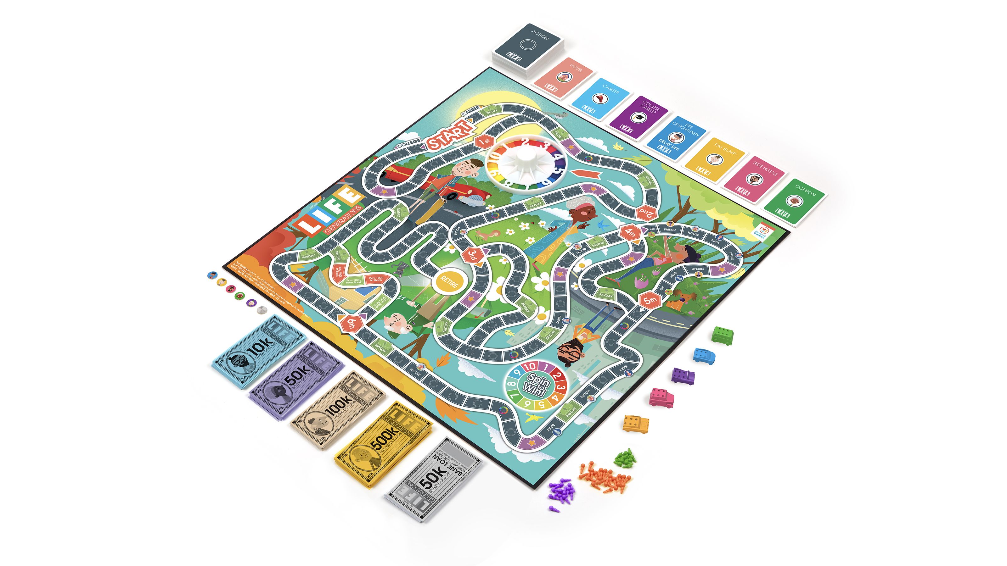 The Game of Life Board Game-Board