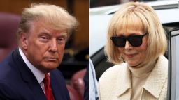 Donald Trump and E. Jean Carroll.