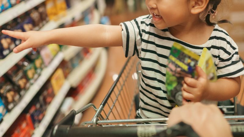 Foods and drinks packaged for kids are higher in sugar and lower in nutrition, study shows