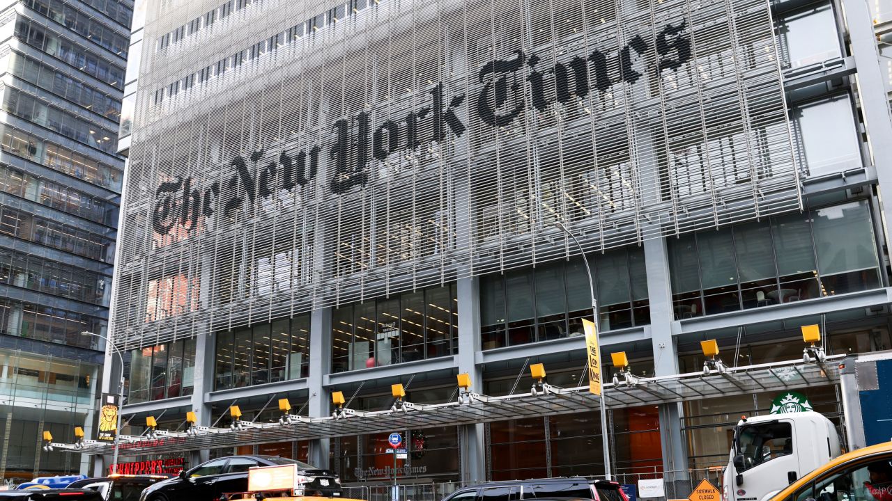 The New York Times headquarters, Thursday, Dec. 8, 2022.