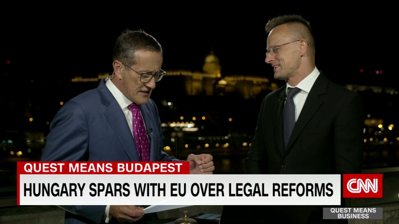 Hungarian Foreign minister talks Orban government, standoff with EU | CNN