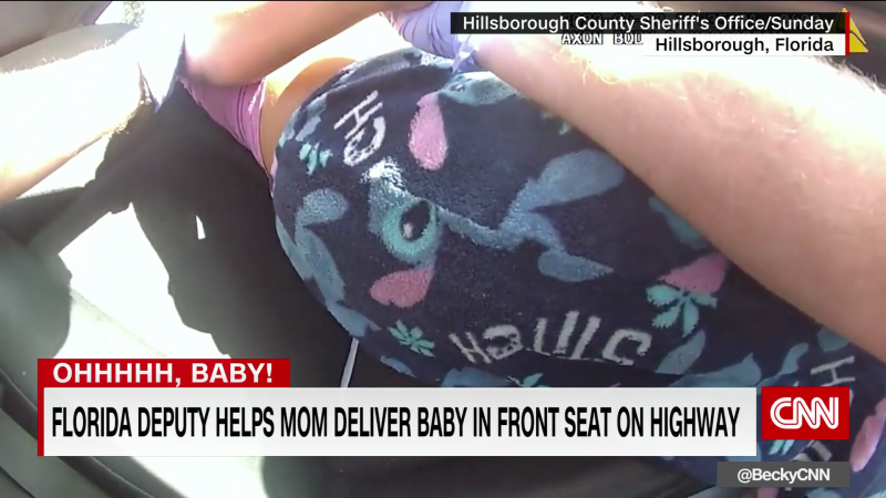 Florida Deputy helps mom deliver baby in front seat | CNN