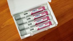 FILE PHOTO: A selection of injector pens for the Wegovy weight loss drug are shown in this photo illustration in Chicago, Illinois, U.S., March 31, 2023.  REUTERS/Jim Vondruska/Illustration/File Photo